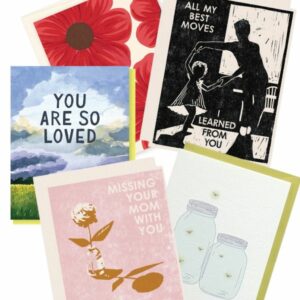 Various Mother's Day card options from Indiana Gifts.