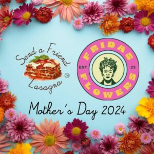 Advert for Mother's Day deal from Send A Friend Lasagna.
